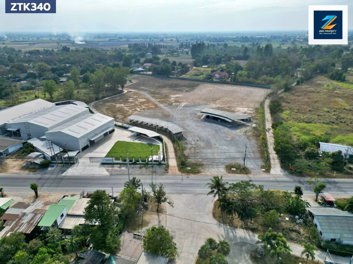 ขายยกแปลง ที่ดินถมแล้ว 15 ไร่ ติดถนนใหญ่โซนหมอนนาง พนัสนิคม ชลบุรี ZTK340