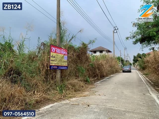 ขายที่ดินทำเลศักยภาพย่านบางบัวทอง ขนาด 199 ตารางวา ซอยปลาหมึก หนองเชียงโคต นนทบุรี รถเข้าออกสะดวกสบาย ZB124 - image 2