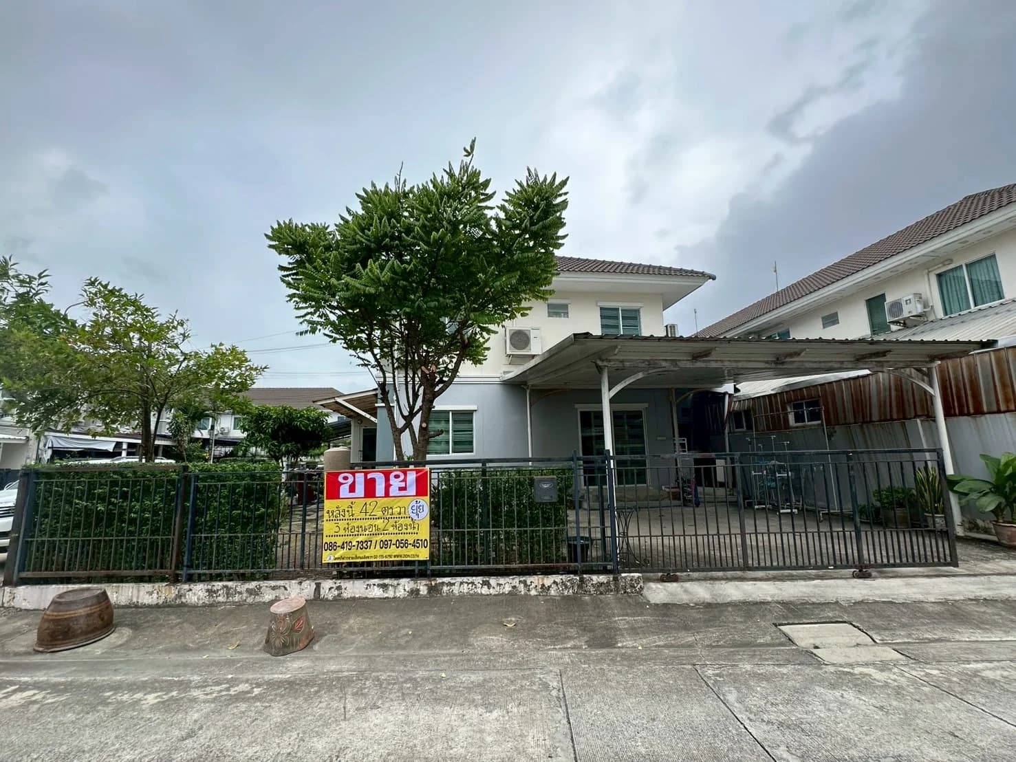 ขายทาวน์เฮ้าส์ หลังมุม 42 ตรว. พฤกษาวิลล์ 38 บางนา-หนามแดง ใกล้เมกา บางนา ZY251 - image 1